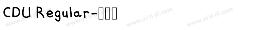 CDU Regular字体转换